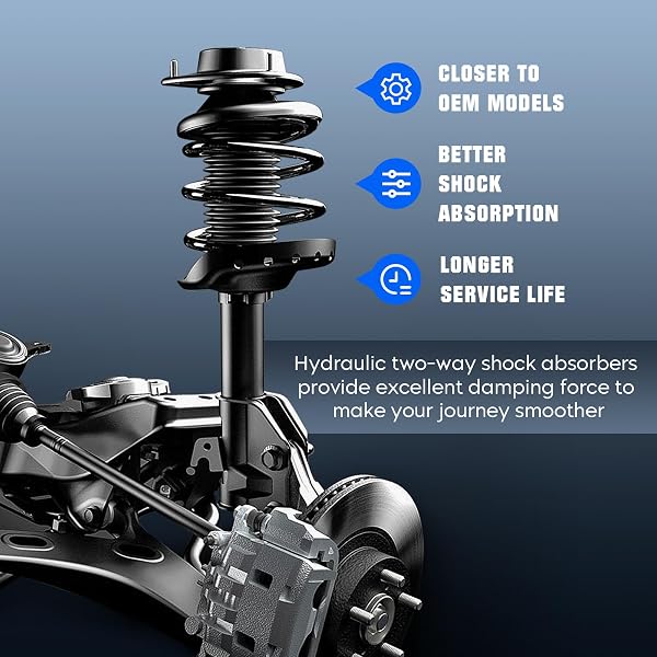 FRONT SPRING STRUT & SWAY BAR LINKS FOR 2011 HYUNDAI SONATA GLS/LIMITED 2.4L (ONLY FOR BUILT BEFORE 7/22/2010, EXC. SPORT SUSPENSION) STRUTS W/COIL REPLACE FOR 172586, 172585, 532585, 532586