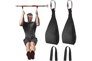 DASKING Fitness Ab Straps, 1 Pair Gym Hanging Sling Straps with Quick Locks for Pull Up Abdominal Training Workout Equipment