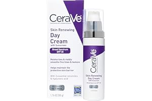 CeraVe Anti-Aging Face Cream SPF 30, Anti-Wrinkle Retinol Cream with Hyaluronic Acid and Ceramides, 1.76 oz