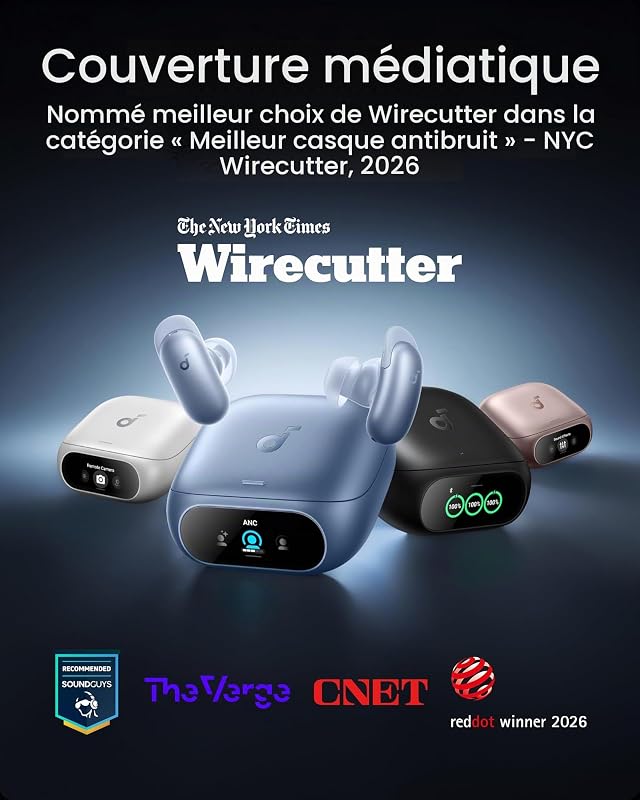 by Anker Liberty 5 Pro, Écouteurs à réduction de Bruit