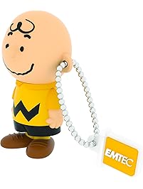 EMTEC USB Flash Drive 8GB Stick 2.0 Peanuts " Charlie Brown " 3D Design - PN 101