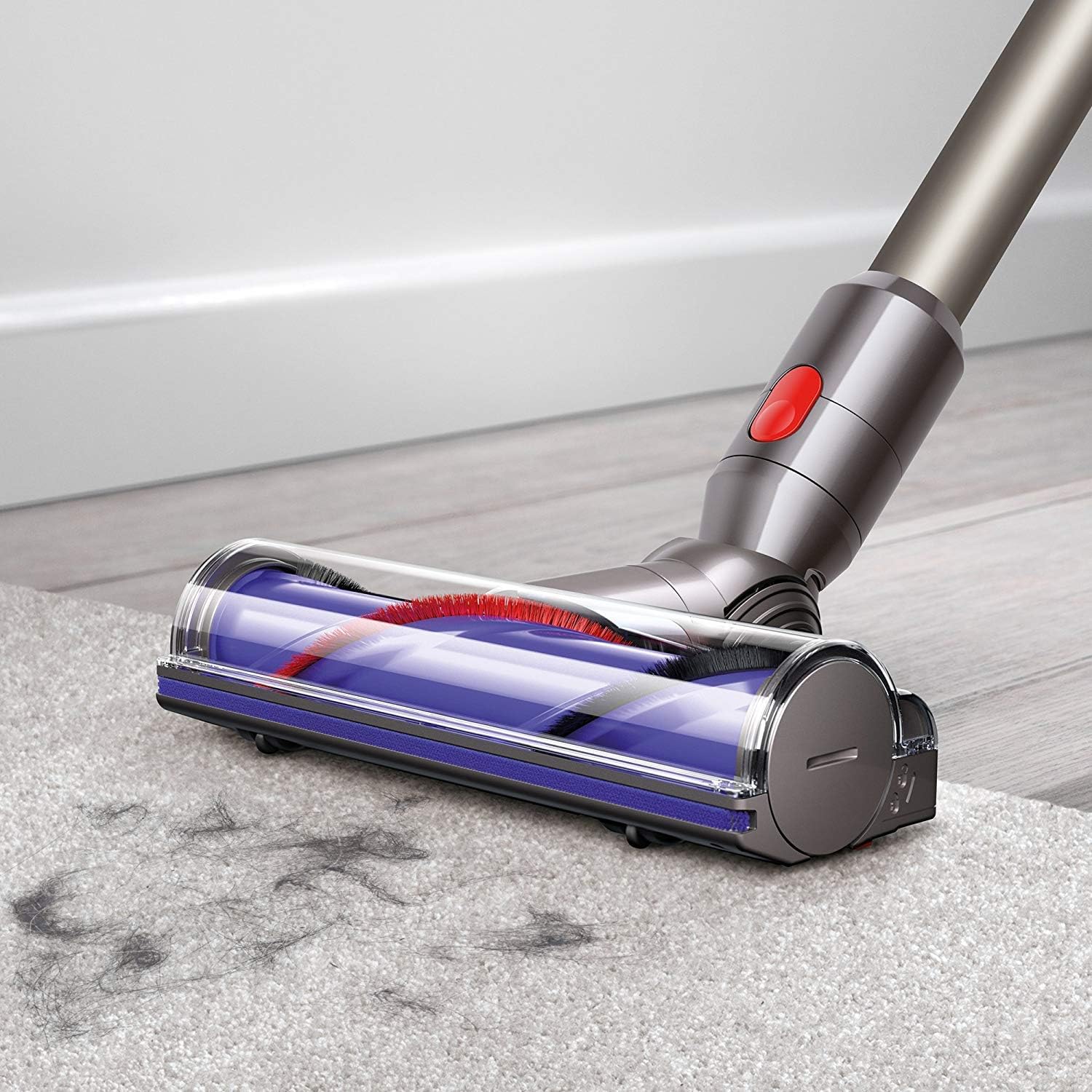 Dyson V7 Motorhead Hepa Cordless Vacuum Ironpurple Renewed