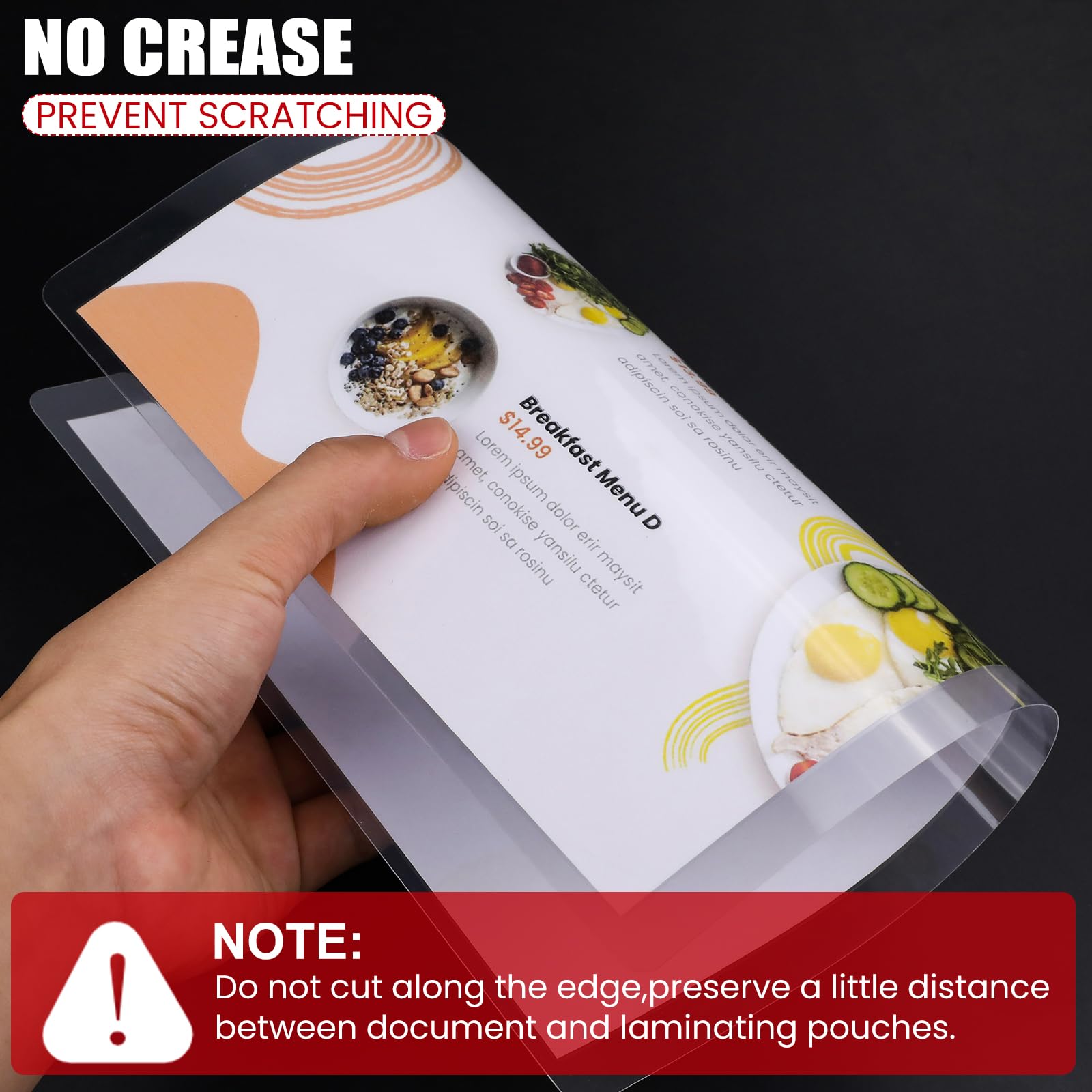 CAREGY 300 Pack Laminating Sheets, Holds 8.5 x 11 Inch Sheets,5 Mil Thermal Laminating Pouches,9 x 11.5 Inches Lamination Sheet Paper for Laminator, Clear, Letter Size, Office and School Supplies