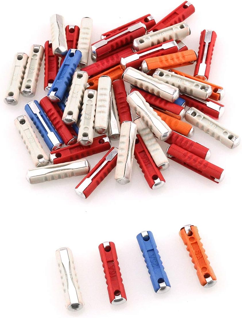 DGZZI Car Fuse 50PCS 5A 8A 16A 25A Amp European Automotive