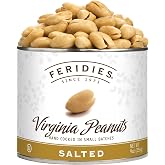 FERIDIES Extra Large Salted Virginia Peanuts 9 oz Can