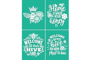 Artstencils Bee Stencils,Self-Adhesive Reusable Mesh Silk Screen Stencil for Painting on Wood, Canvas, Paper, Fabric, Walls, Furniture, Crafts Home Decor