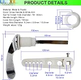 LRMYS Chrome Plated Toilet Tank Handle Universal Fit Silver view 2