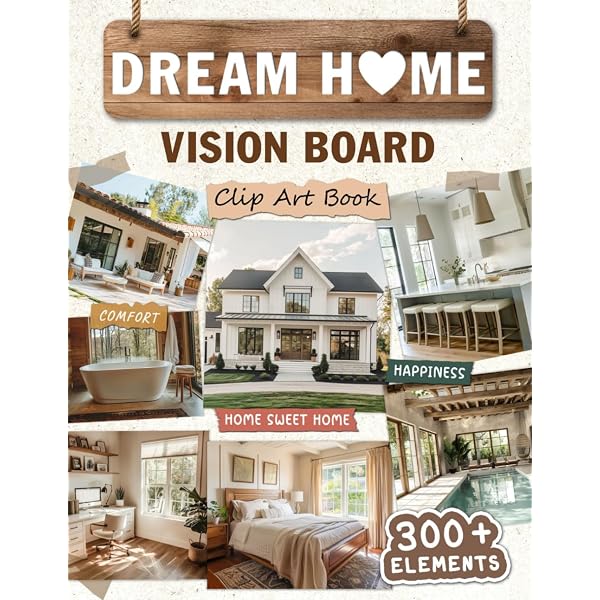 Dream Home Design Vision Board Book: Cut-Out Images for Interior
