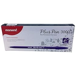 Monami Plus Pen 3000 Fine Sign Pen Felt Tip Water