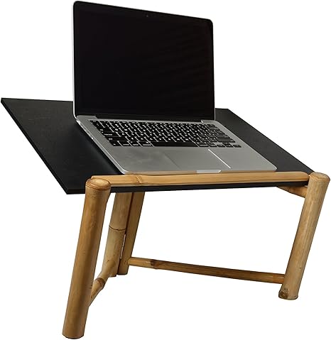 Stehpult Laptop Lesen Oder Zeichnen Ergonomisches Design Stand Up Schreibtisch Handgemachte Bambus Amazon De Kuche Haushalt