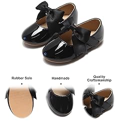 Felix & Flora Toddler Black Princess Dress Shoes