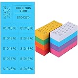 Kosiz 1000 Sheets Raffle Tickets with 10 Bid