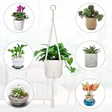 Flintronic Hanging Planters Baskets 4 Pack Cotton Rope Macrame Plant Hangers view 5