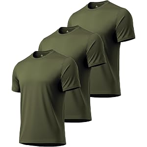 ZITY 7 Pack T-Shirts for Men UPF 50+ Athletic Workout Tee Shirt Sun Protection Fast Dry Moisture Wicking Rashguard Swim Shirt