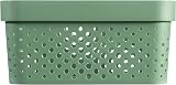 Curver Infinity Dots Set of 4 Rectangular Storage Boxes 4.5L Green view 6