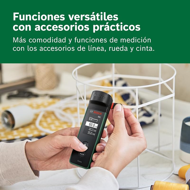 Medidor Laser Zamo (alcance até 40 m, recarregável USB-C, contém 10 medidas, compatível com acessórios, sem acessórios, incluindo pilhas AAA recarregáveis)