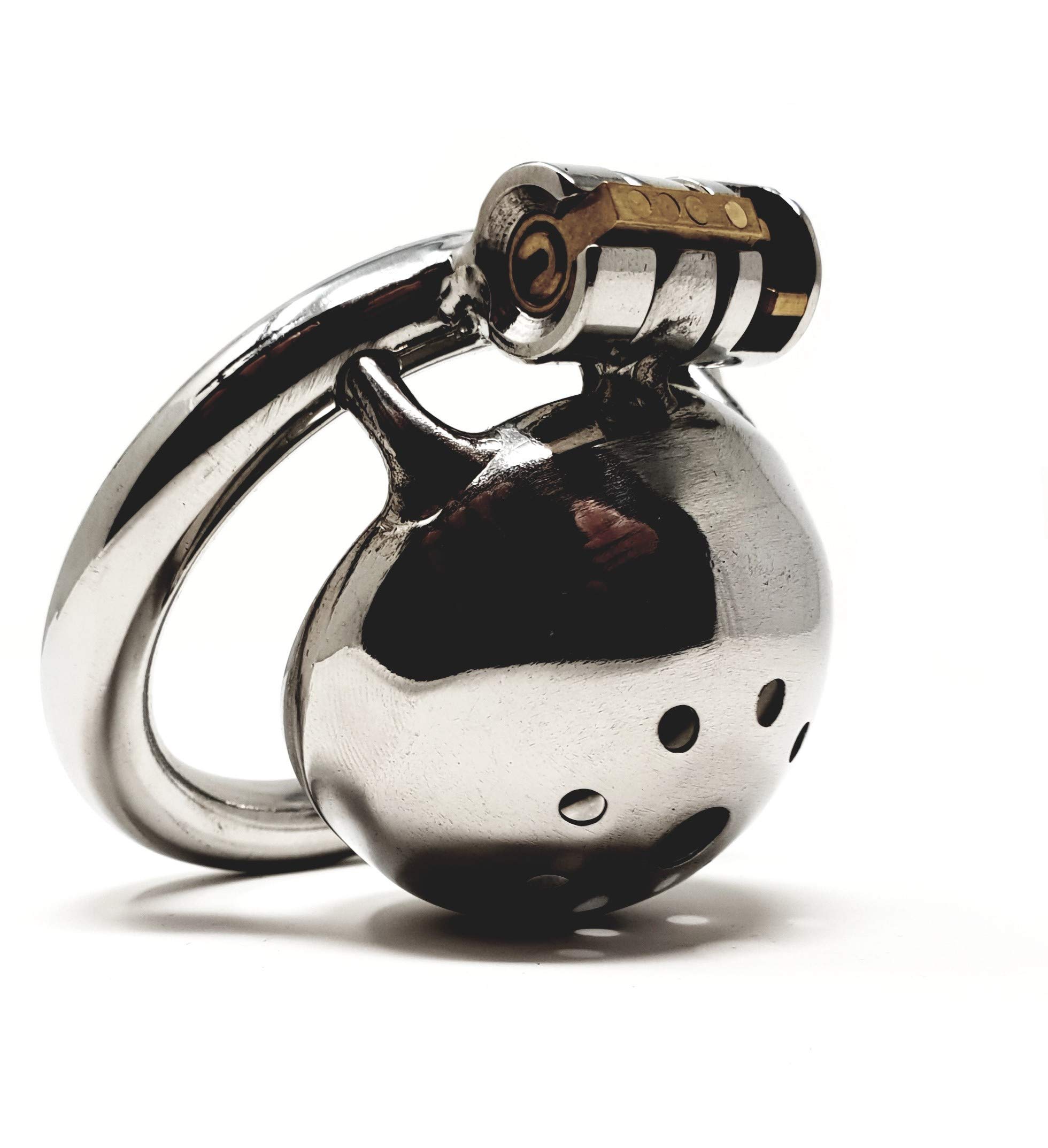 Bondage Masters Male Chastity Device with Ultra Short Cage and Hidden Lock, 1 Count (Pack of 1)