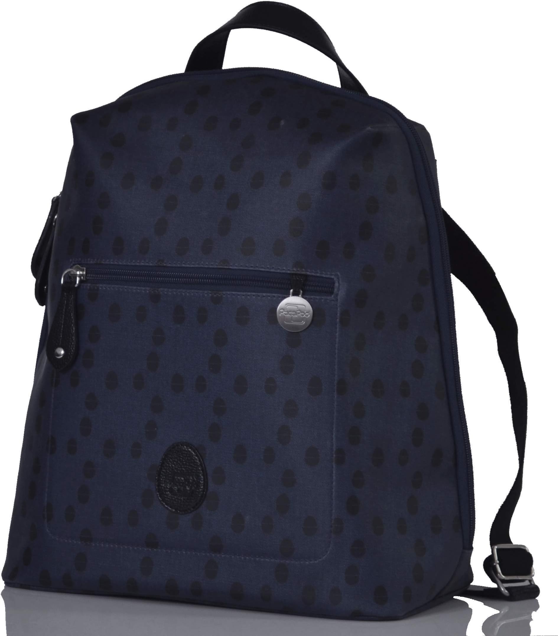 PacaPod Hartland Navy Acorn Designer Baby Diaper Bag - Luxury Grey Backpack 3 in 1 Organising System with Convertible Straps