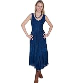 Scully Ash Grey Full Length Lace-Up Front Womens Sleeveless Dress HC118