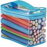 Pinkiou Hair Curlers Rollers Flexi Rods 42 Pack - Heatless Hair Curlers with Bag, 7 Sizes Flexible Curling Rods Set for Short Long Hair, No Heat Bendable Curling Rods