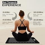 Xn8 Sports Acupressure Mat & Pillow Black Spiked Back Pain Relief Wellness Set view 3
