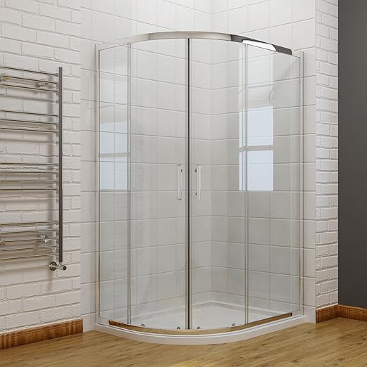 ELEGANT 1000 x 900 mm Offset Quadrant Corner Shower Enclosure 6mm