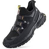 FitVille Extra Wide Sneakers for Men Slip-on Shoes, Soft Comfortable Mens Running Shoe, Slip Resistant Hiking Walking Shoes with Arch Support & Wide Toe Box