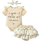 Mioglrie Newborn Infant Baby Girl Clothes Romper Shorts Set Floral Summer Outfits Cute Baby Clothes Girl