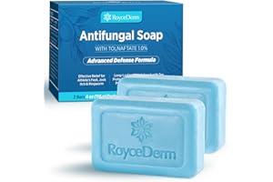 Roycederm Antifungal Tea Tree Oil Soap: Extra Strength Medicated Bar Soap Skin Fungus Treatment for Athlete’s Foot, Jock Itch & Ringworm - Deep Cleansing