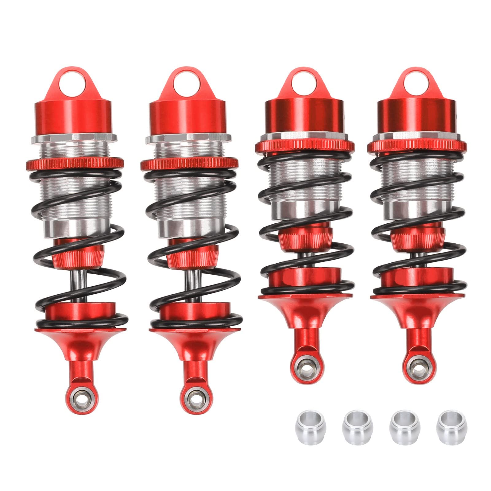 RCAWD Front Rear RC Shocks For Arrma FELONY INFRACTION LIMITLESS 6S BLX upgrades parts 4pcs/set # ARA330627 (Red)