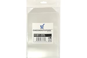 CheckOutStore Clear Storage Pockets (5 5/8 x 8 1/2) - Ideal for Organizing Stamps, Dies, and Craft Supplies (Pack of 100)