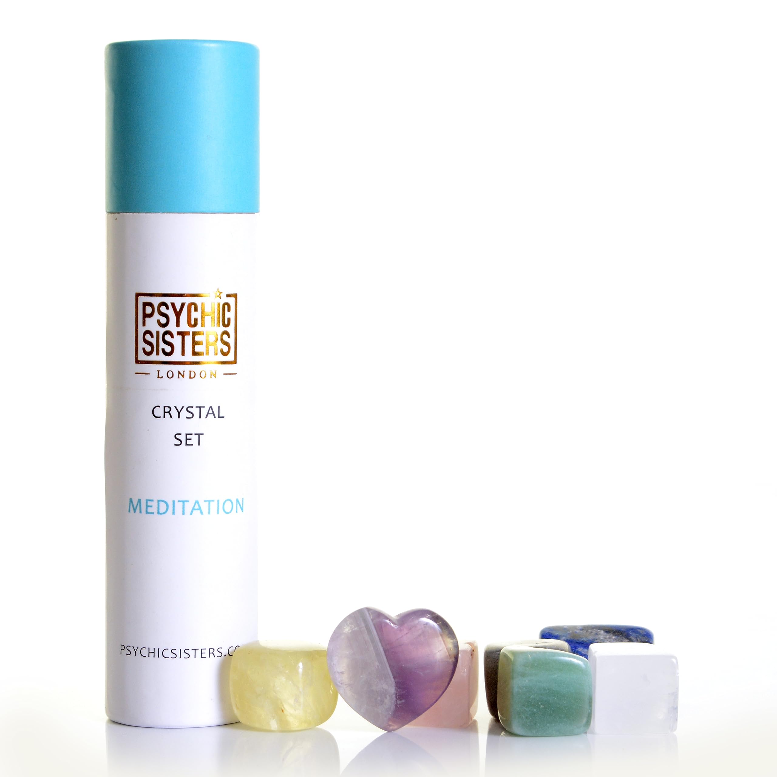 Psychic Sisters - Crystal Set - 7 Different Gemstones - Reiki Cleansed & Energised (Meditation)