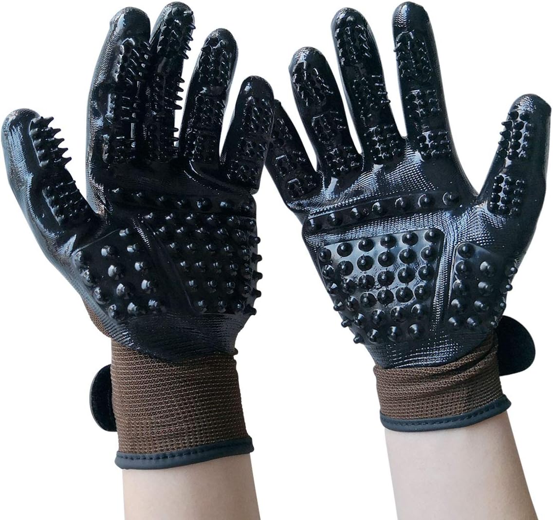 Animalon Rubber grooming glove (double pack) innovative and practical