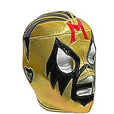 MIL MASCARAS Adult Lucha Libre Wrestling Mask (pro-fit) Costume Wear - Yellow