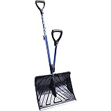 Snow Joe SJ-SHLV01 Shovelution Strain-Reducing Snow Shovel | 18-Inch | Spring Assisted Handle