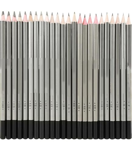 Luwans 14-Piece Drawing Pencils Set (B - 12B) For Sketching, Shading & Art - View #8
