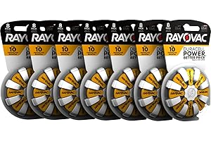 Rayovac Hearing Aid Batteries Size 10 for Advanced Hearing Aid Devices ,56 Count