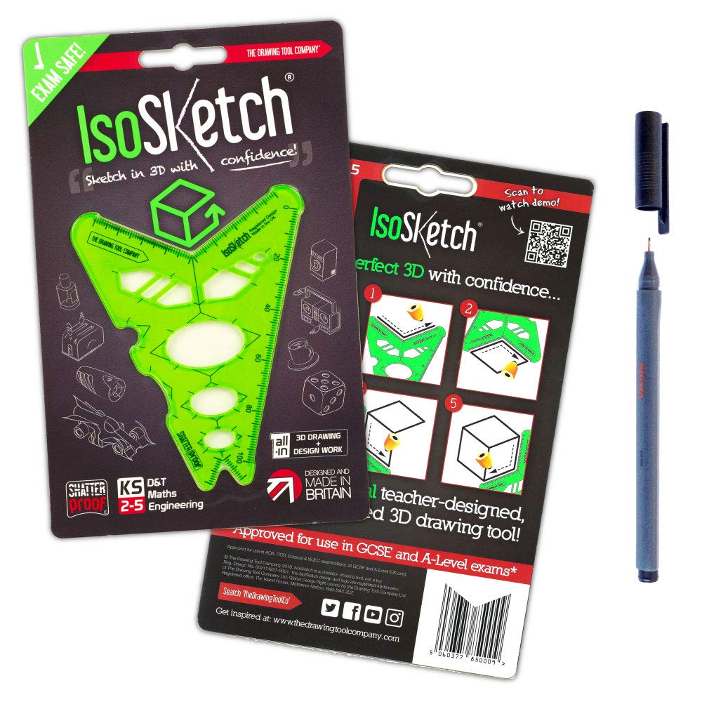 IsoSketch 3D Drawing Tool (Inc. Fine Liner)