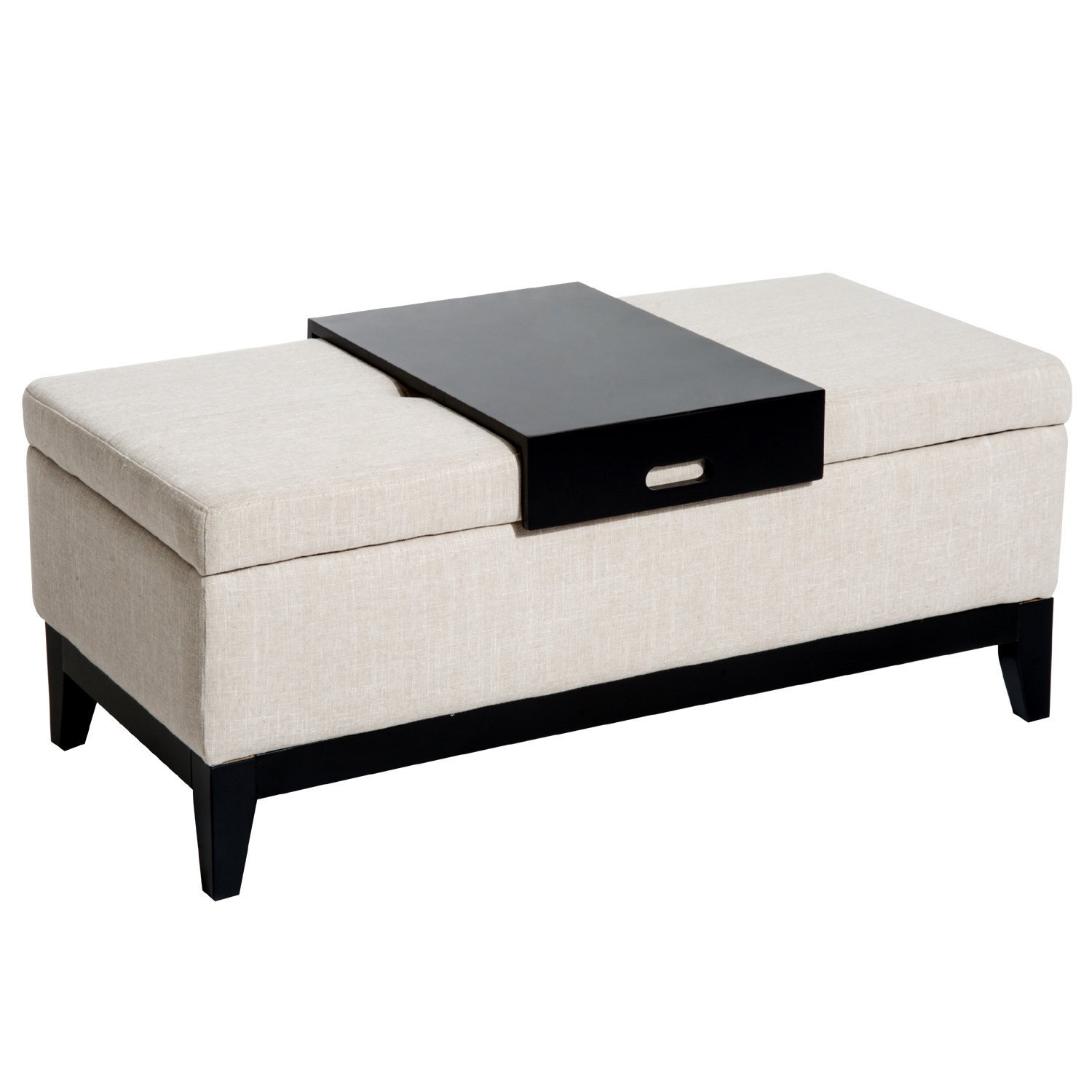 Best white ottoman tray top