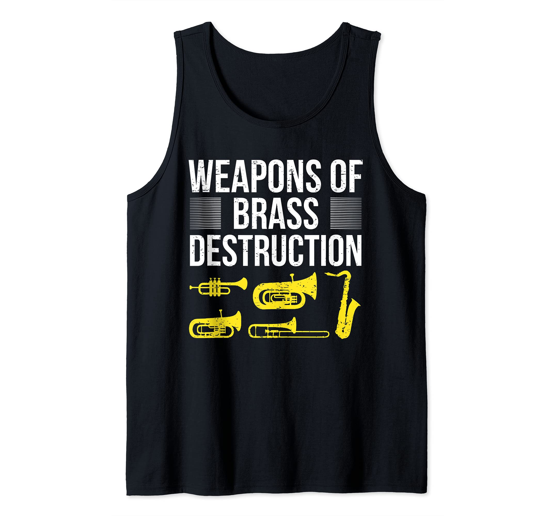 Funny Marching Band Trumpet Player Trombone Brass Band Music Tank Top