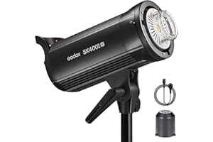 Godox SK400IIV SK400II-V Studio Flash Strobe, SK400II V 400W Monolight with Bowens Mount, Wireless X System, LED Modeling Lamp, 0.1-1.5s Recycle, GODOX SK 400 II V Strobe Light for Photography - 110V