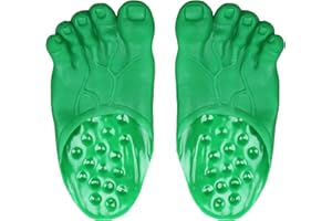 Chambom Funny Feet Slippers - Gag Gifts White Elephant Gifts Costumes Barefoot Slippers Novelty Plastic Costume Feet Toe Shoe Big Foot Realistic Christmas Costume Accessories