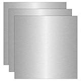 ZIQI 3 Pack 6061 T6 Aluminium Metal Sheet 12 x 12 x