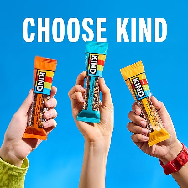 KIND NUT BARS, DARK CHOCOLATE NUTS AND SEA SALT, HEALTHY SNACKS, GLUTEN FREE, LOW SUGAR, 6G PROTEIN, 6 COUNT