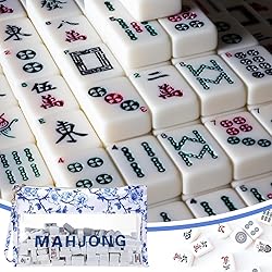 Sanwuta Empty Mahjong Tile Bag, Clear Mahjong Case
