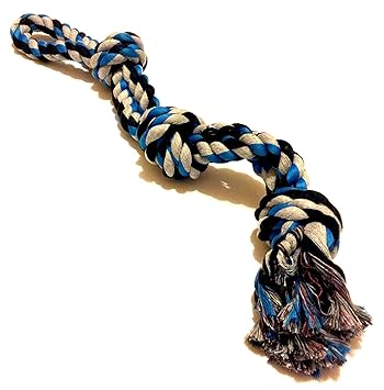 Foodie Puppies Thick Durable Washable Chew Knots for Aggressive Large Dog Chewers (Colour May Vary)