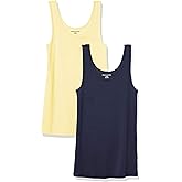Amazon Essentials Women's Slim-Fit Tank Top, Pack of 2