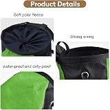 FUZVOL Climbing Chalk Bag Green Bucket with Belt Adjustable Pocket view 3