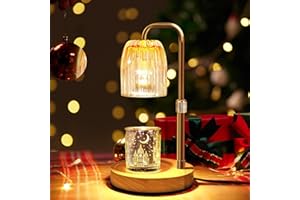 FullyCare Candle Warmer Lamp Electric with Timer: Wax Melts Warmer - Dimmable Candle Wax Warmer Electric Candle Warmer with Replacement Bulbs, Bedroom Home Decor Compatible with Various Candles