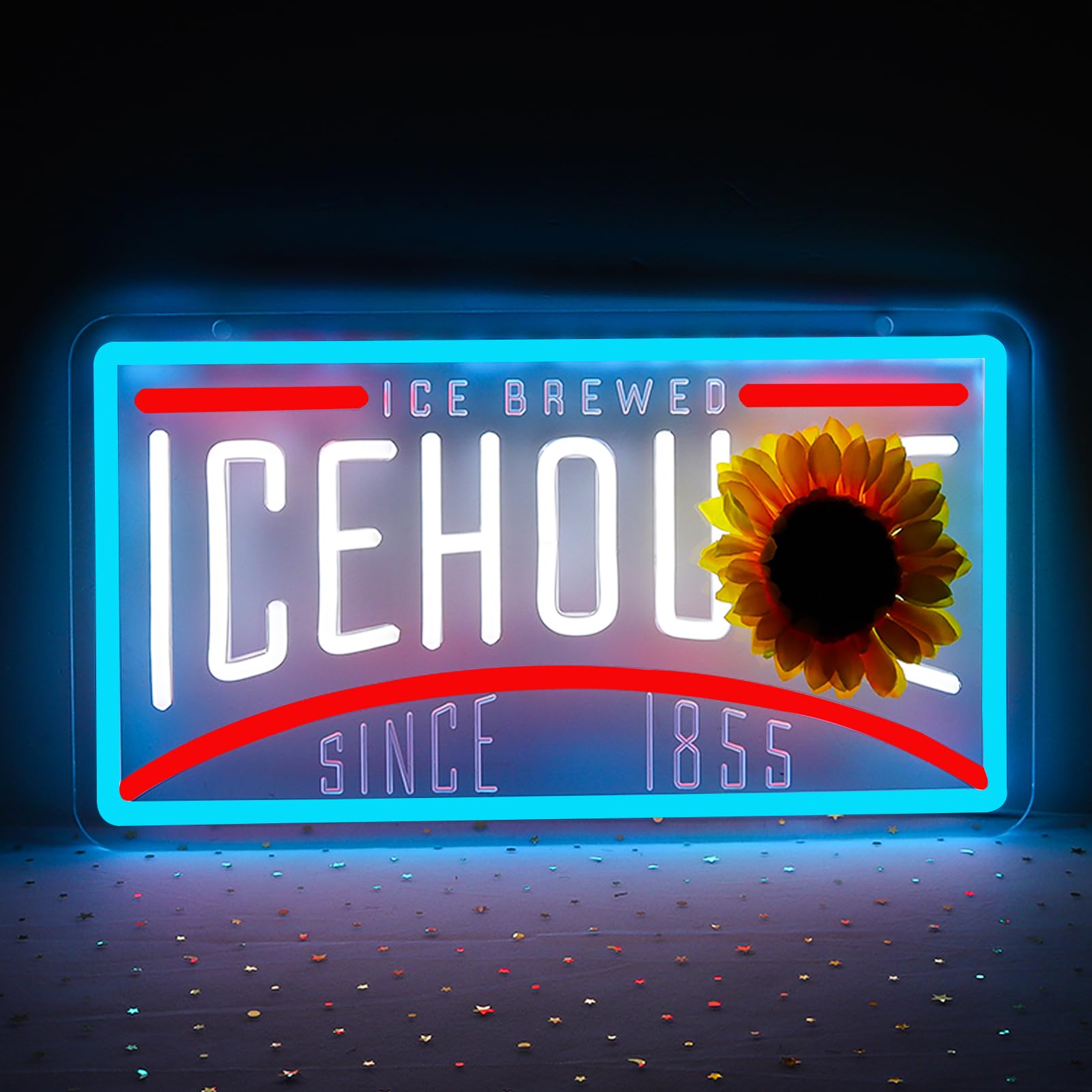 JFLLamp Beer Neon Signs for Wall Decor Crs EDGE Neon Lights for Bedroom Led Signs Suitable for Dormitory Man Cave Christmas Gift Image